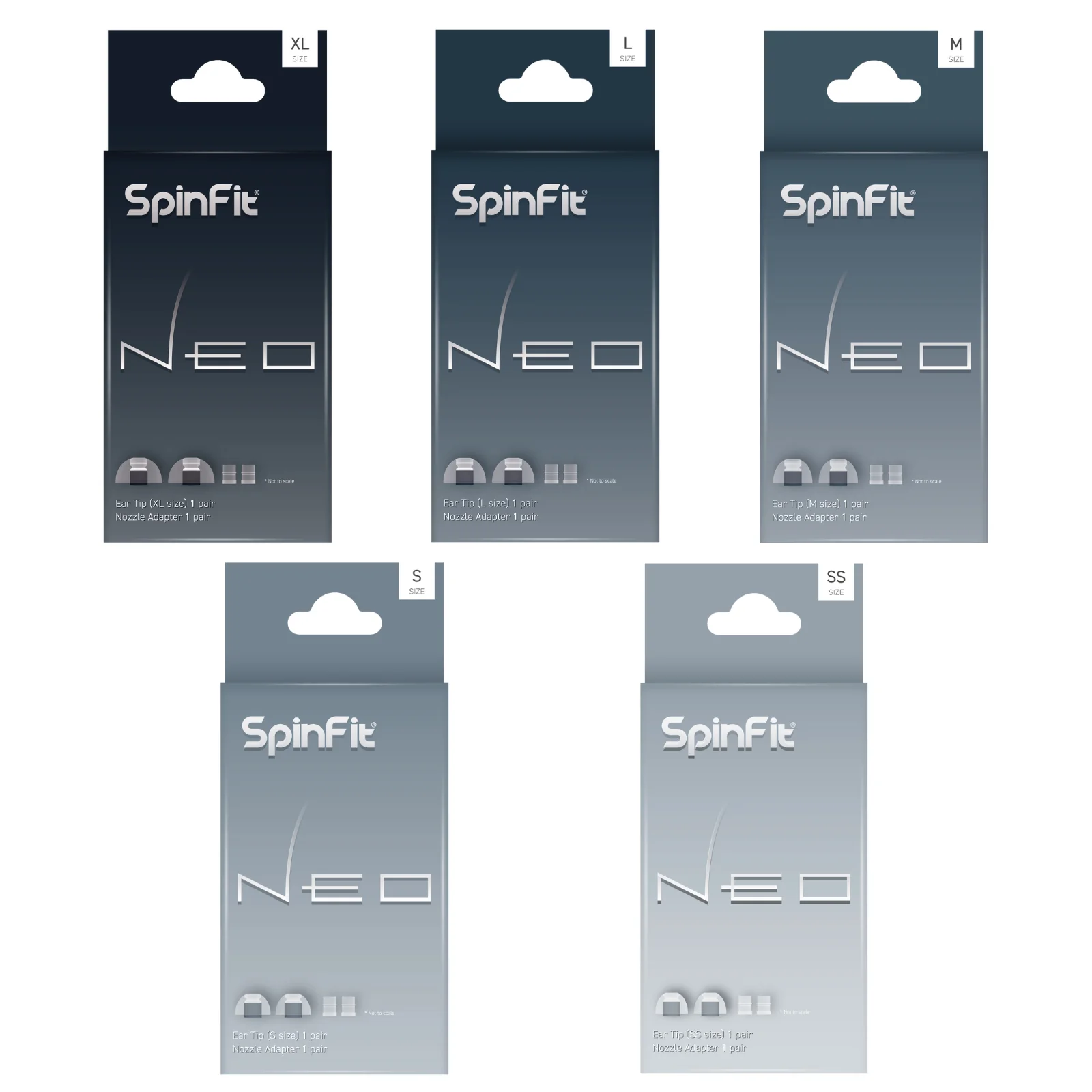 SpinFit Neo Premium Silicone Eartips 3D Axis Tech Silicone Upgrade & Immersive Sound - dla komfortu, precyzji i kompatybilności — zdjęcie produktu 6