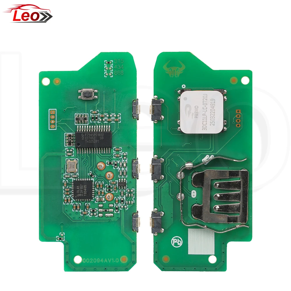 Leo for BMW FEM BDC F Chassis Upgraded Smart Key for BMW 1 3 5 7 Series X1 X2 X3 X4 X5 X6 F Black/Silver 315/433/868MHz 49chip