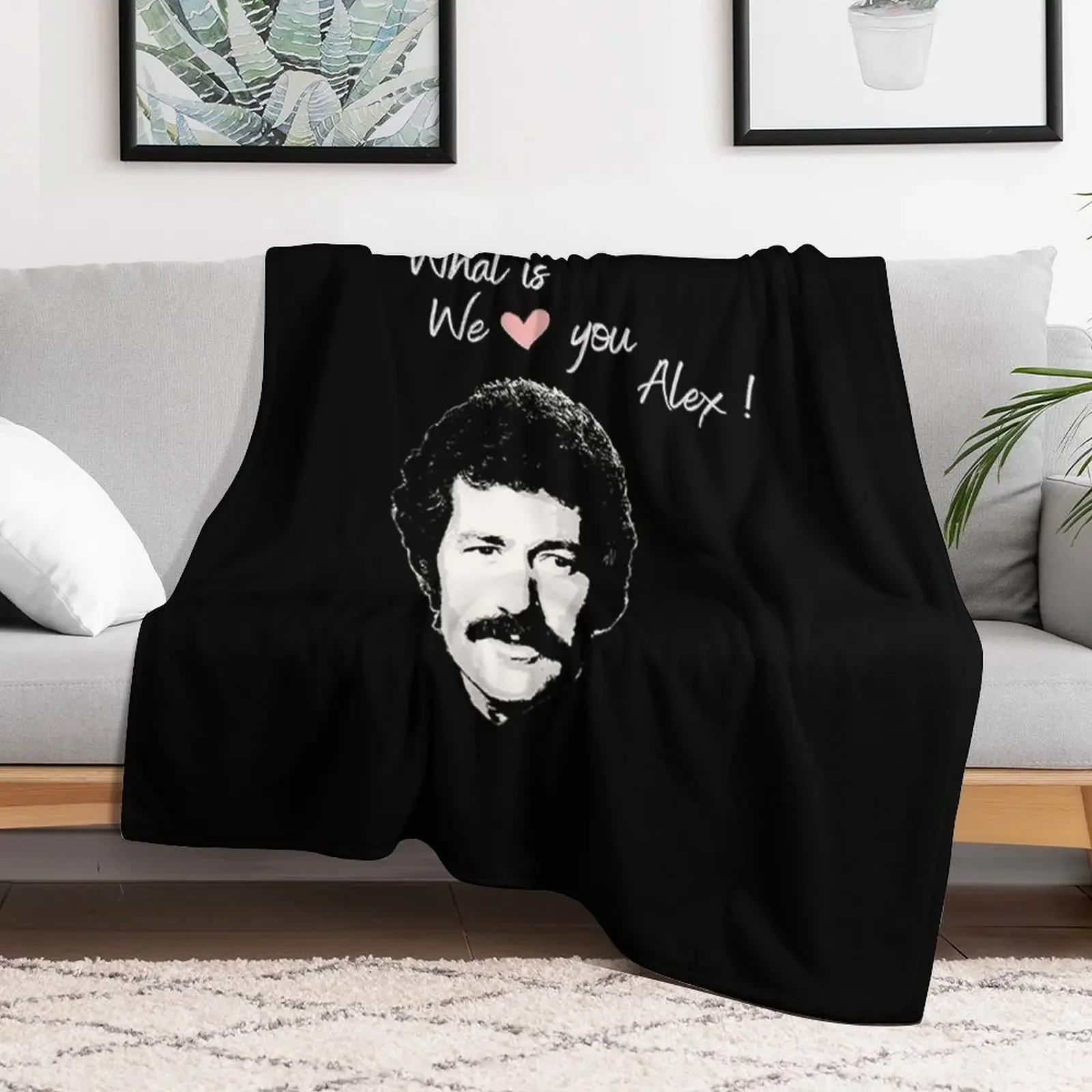 alex trebek rip Throw Blanket Soft Plush Plaid manga Blankets