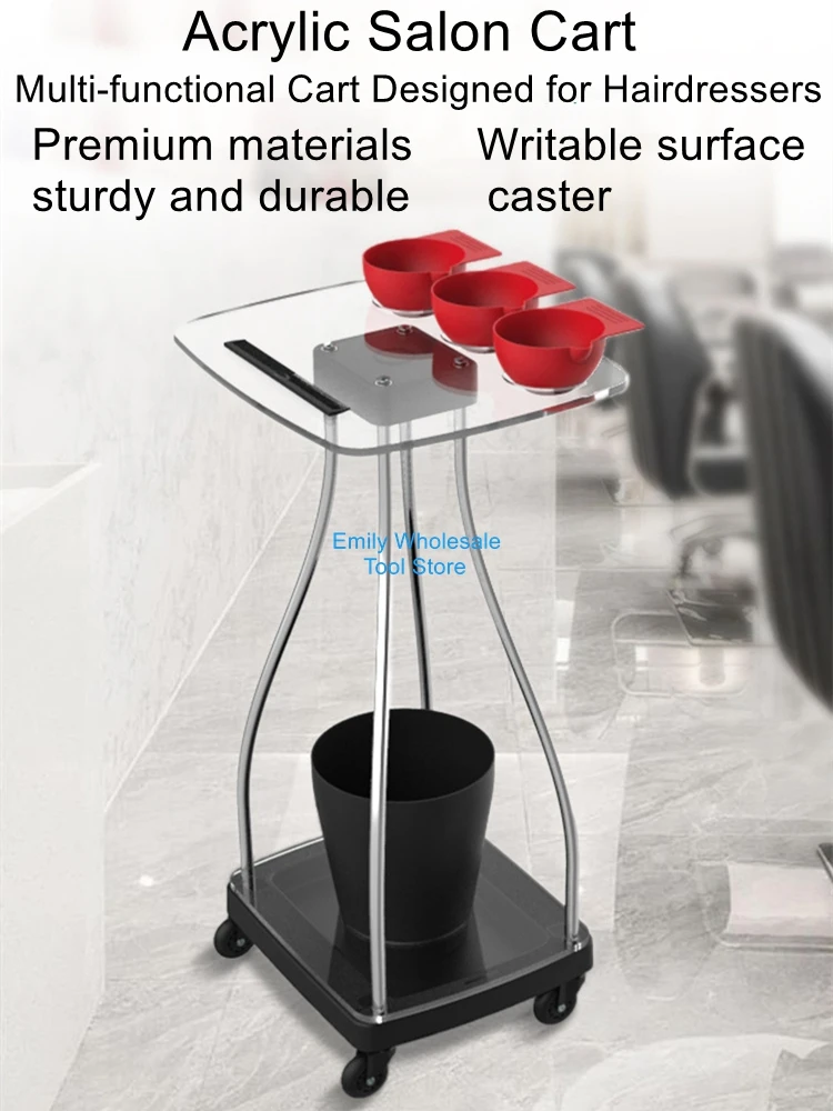 

Acrylic Hair Dye Tray with Bucket Salon-Grade Portable Hair Dyeing Tool Features Magnetic Bowl