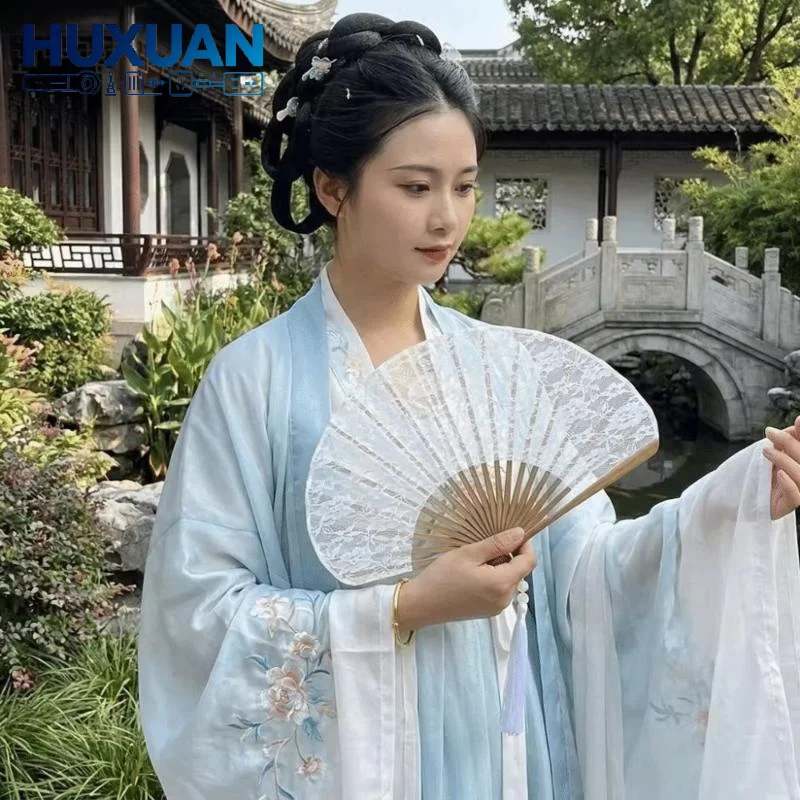 Lace Vintage Hand Fan With Tassel Pendant Handheld Embroidered Folding Fan White Delicate Hand Cranked Fan Photography Props