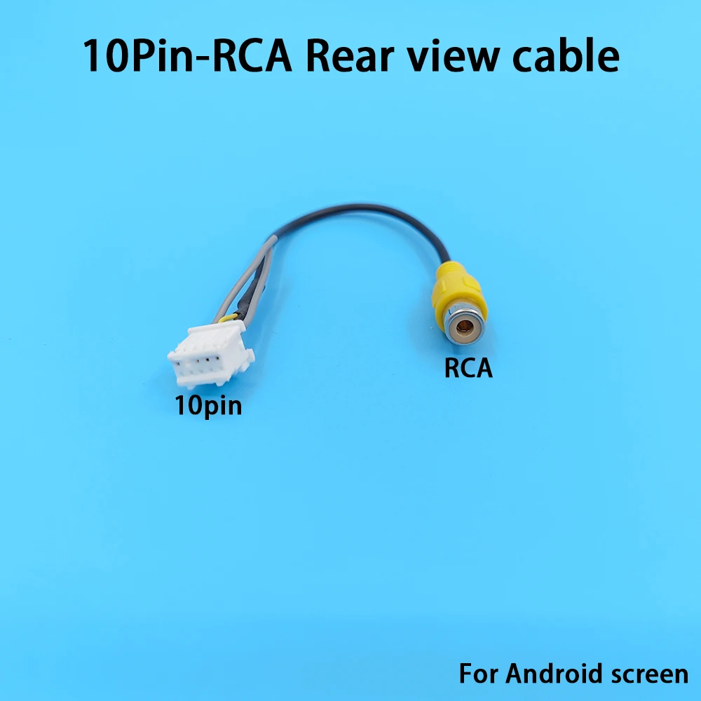 Innovative And Practical For Android Radio Car Accessories Universal 10 Pin Camera Video Input Cable Adapter Wiring Connector