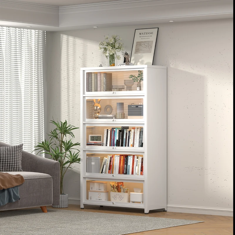 Bedroom Library Book Shelf Glass Children Living Room Book Shelf Display Pantry Libreria Estanteria Nordic Furniture BL50BS