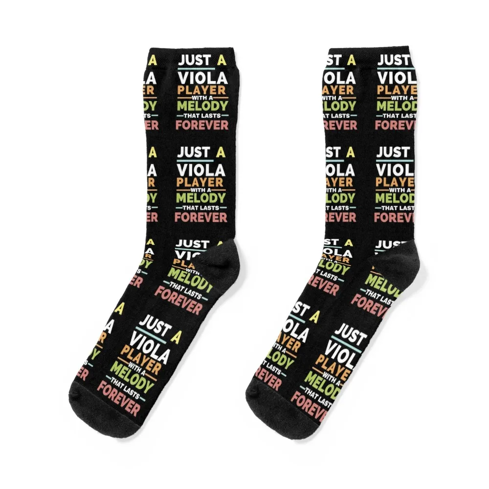 

Just a viola player with a melody that lasts forever Socks Soccer happy Heating sock hiking Socks Male Women's