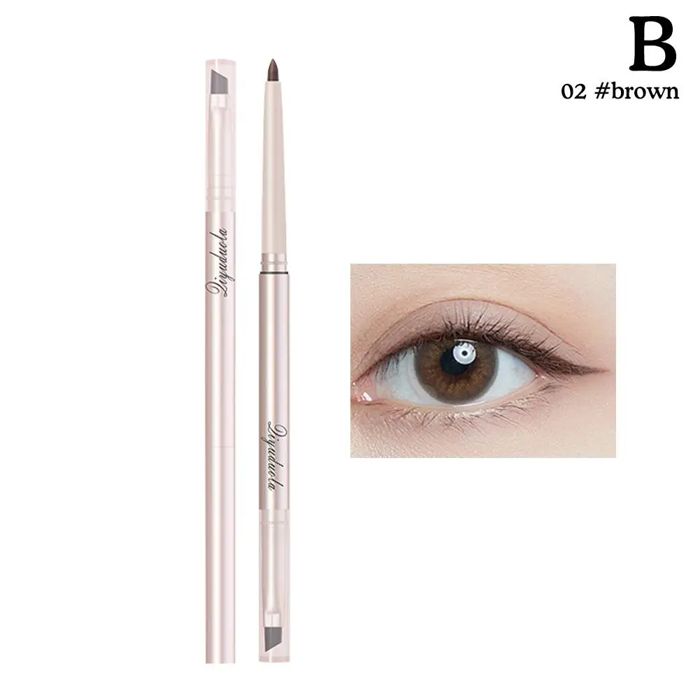 Double-Headed Eyeliner Gel Pen Waterproof Lasting Ultra-fine Big Lying Natural Silkworm Pencil Lower Makeup Cosmetics Eyeli V8R1