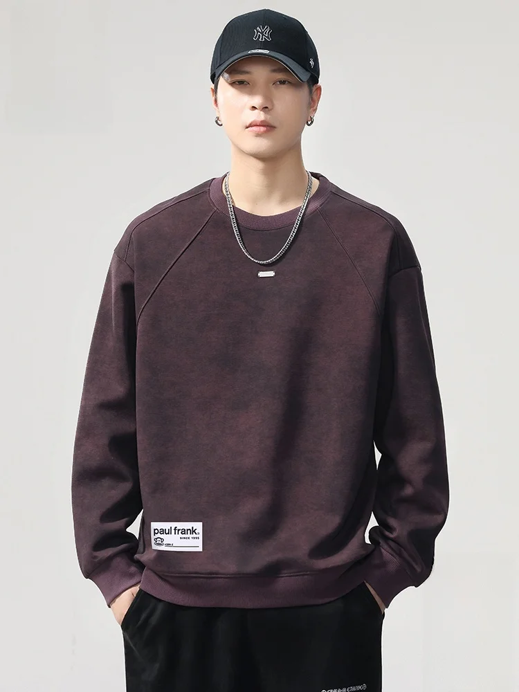 

PaulFrank American Sle Tie Dye round Ne Sweatirt Men's Loose Casual Top Trendy Spring Autumn Seasonal Comfortable Long ...