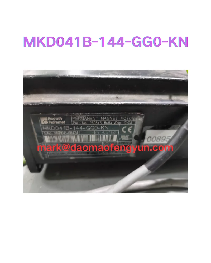 

MKD041B-144-GG0-KN Используемый тест двигателя в порядке