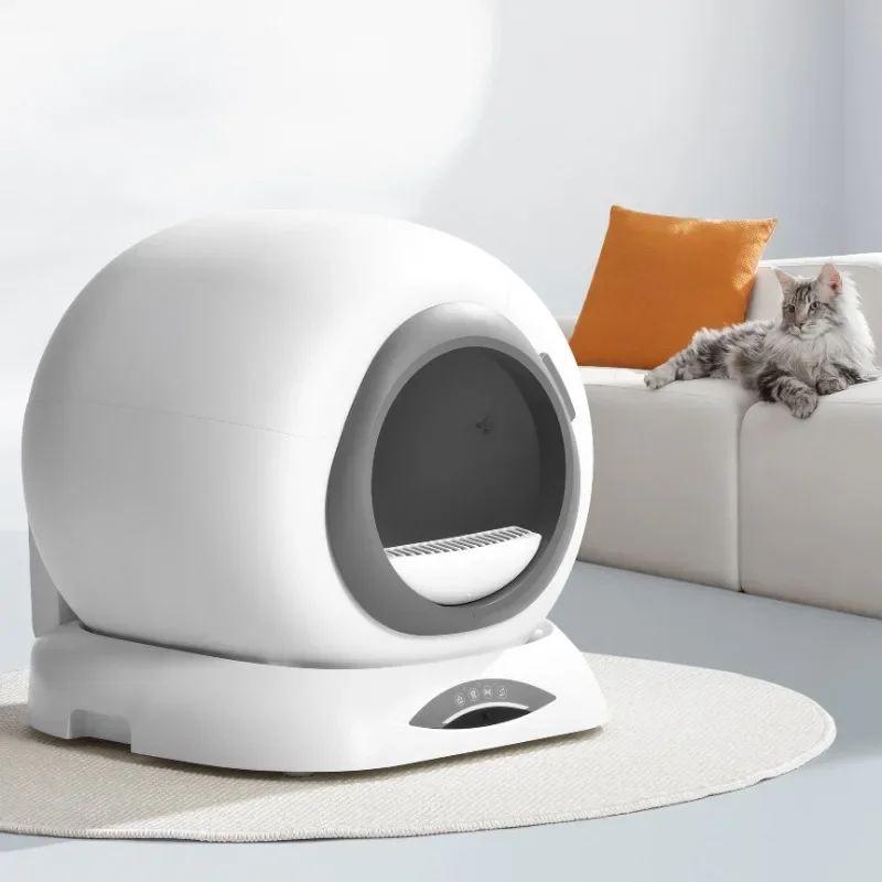 

OEM Customized LOGO Automatic Cat Toilet Smart APP Control Video Self Cleaning Cat Box for 3.3-22lbs Cats
