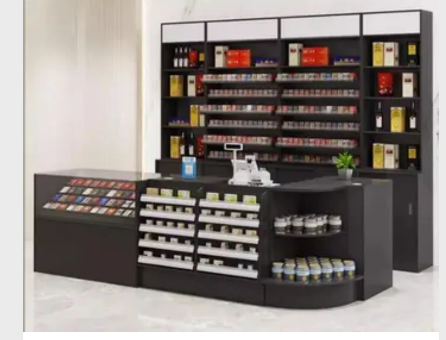 مجموعة أرفق عرض خزانة الكحول والتبغ من متجر الراحة