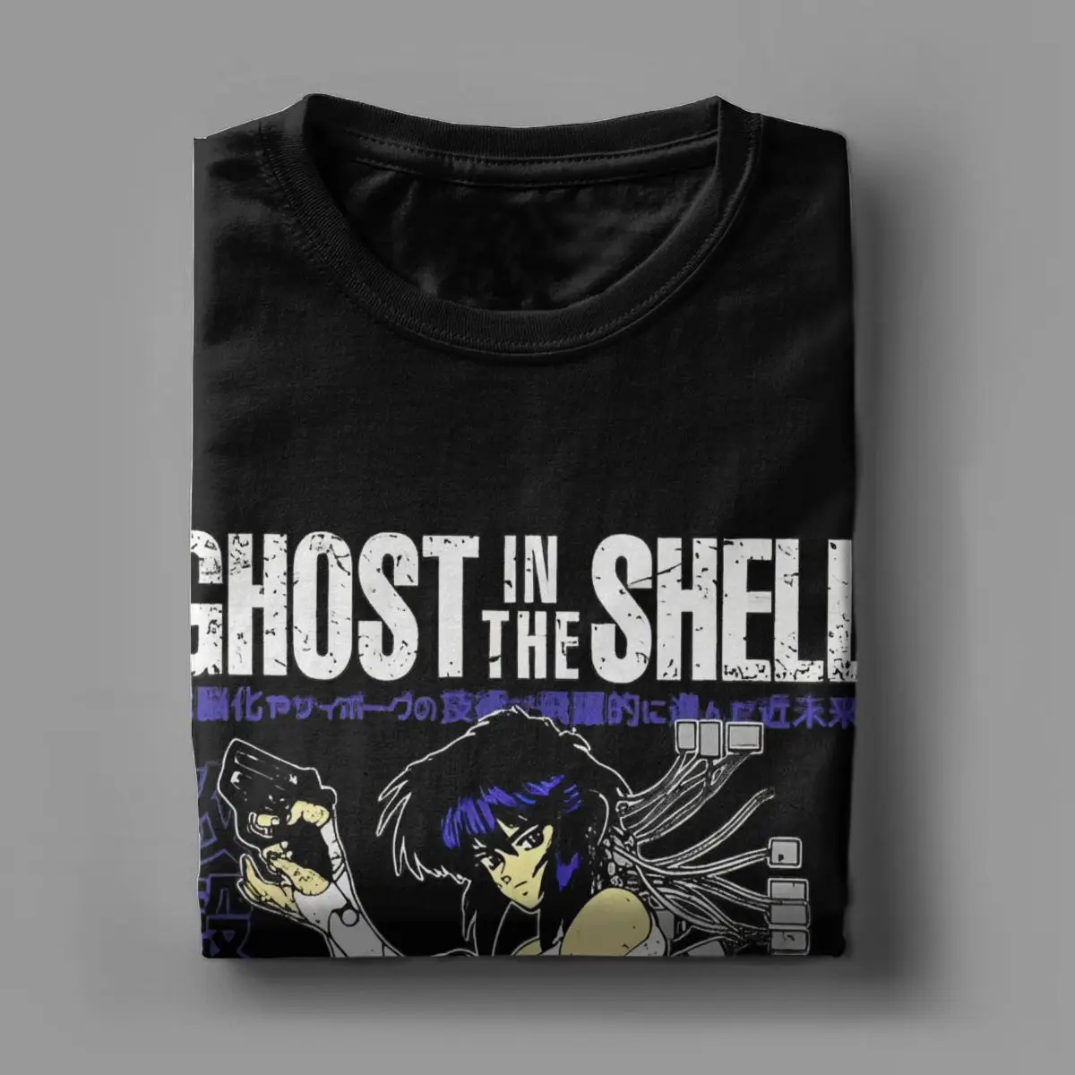 Summer Motoko Kusanagi Ghost In The Shell for Men Women T Shirt Anime The Major Accessories Novelty Tee Shirt T-Shirts Cotton