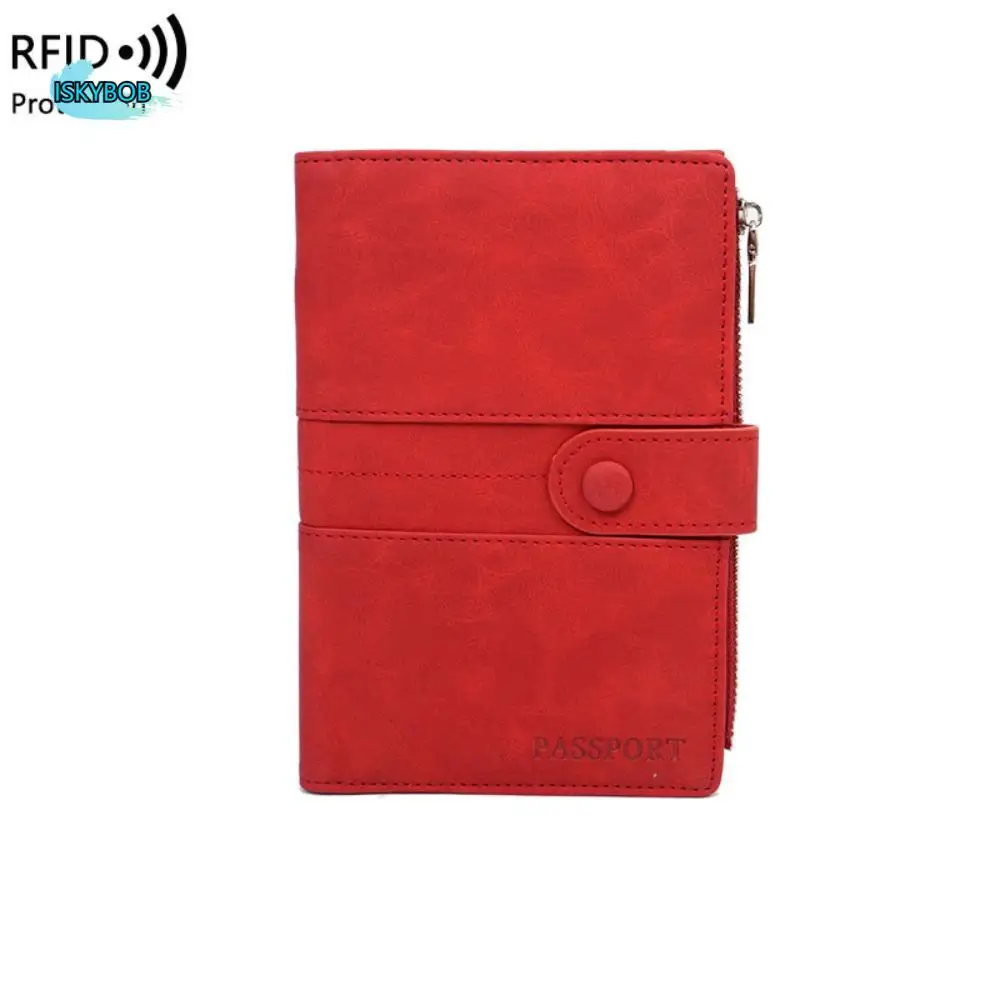 RFID Anti-Diebstahl PU Reisepass Tasche Karte Halter Passport Abdeckung Reise Brieftasche Flugzeug Check-in Karte Fall Karte Lagerung tasche Männer