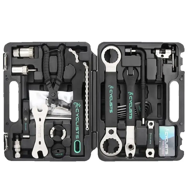 18 In 1 Professional Bicycle Tools for mountain/Road Bike Chain Pedal BB Wrench Hex Key Multi-function Bike Tools Kit Box Set