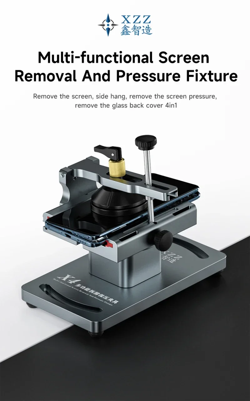 Imagem -06 - Xzz-multifuncional Lcd Screen Pressure Holding Fixture Tampa Traseira de Vidro do Telefone Lateral Hanging Removal Separator Tool 4in 1