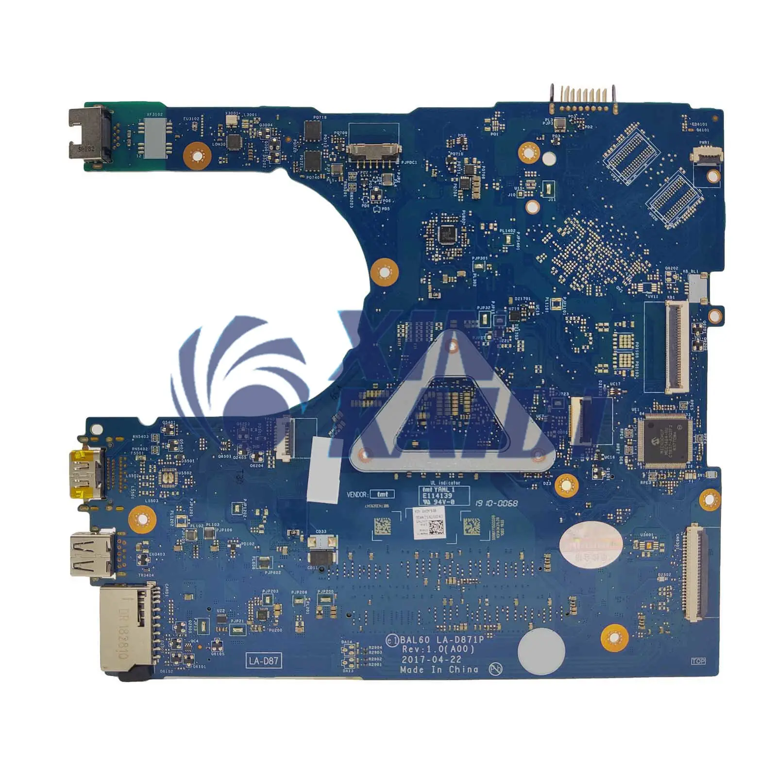 Motherboard Laptop untuk DELL Inspiron 5566 5468 BAL60 CN-0J922J CN-02PX9P Notebook LA-D871P Mainboard i3 i5 i7 CPU ke-6 ke-7