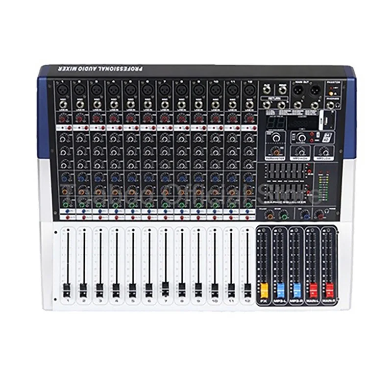 

8/12/16 каналов звуковой аудиомикшерный пульт с 99 эффектами реверберации DSP Профессиональный 3-полосный эквалайзер мощности 48 В DJ Sound Equalizer Микшер