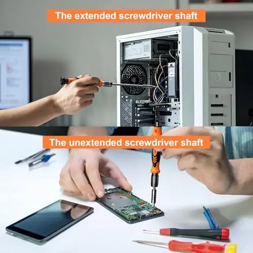 مجموعة مفكات براغي دقيقة 117-in-1، مجموعة أدوات إصلاح للإلكترونيات، الكمبيوتر الشخصي، الكمبيوتر المحمول، iPhone، Macbook، RC، PS5، XBOX، النظارات