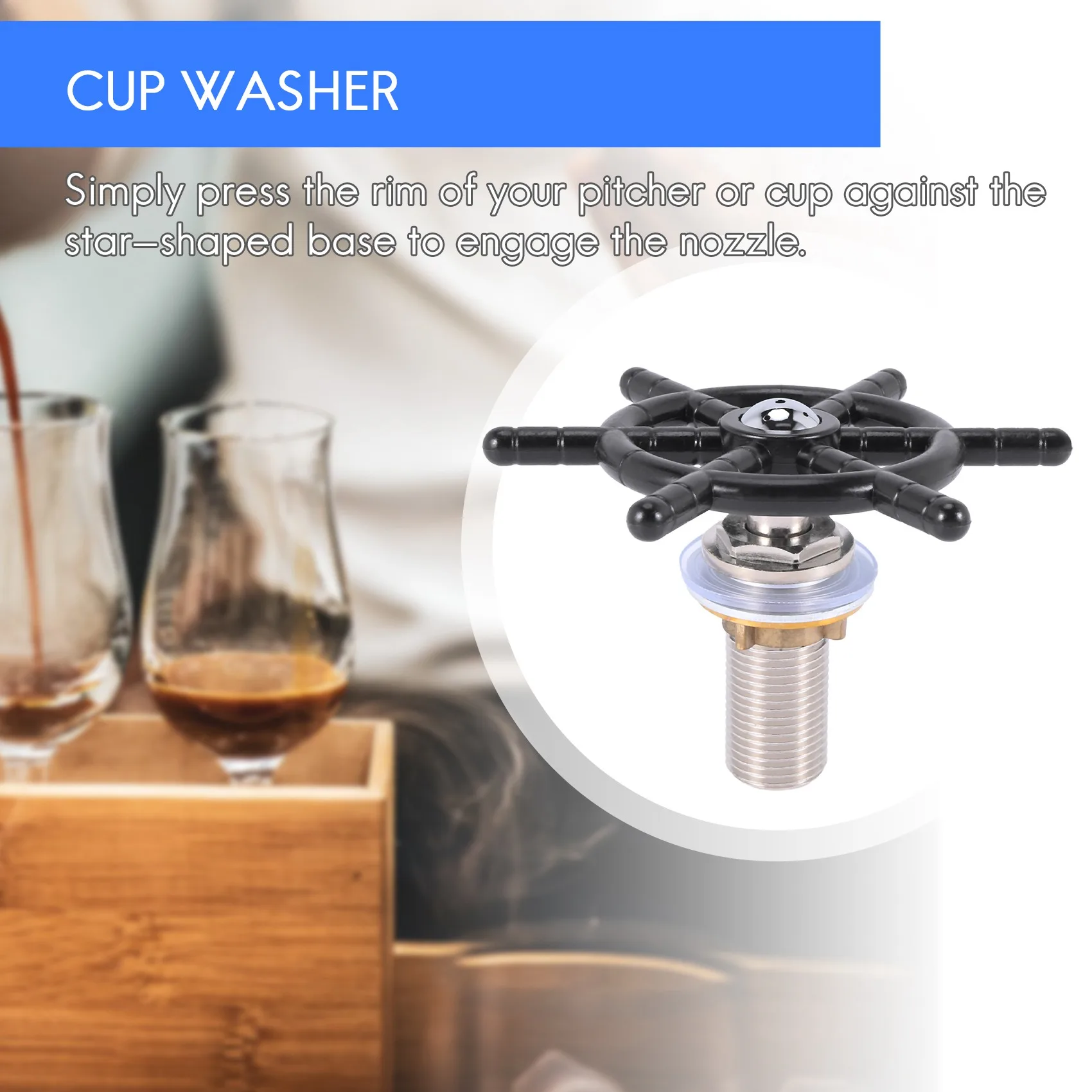 Qualität! Bar Bierglas Dampfkrug Rinser, Rinser für Bierglas/Kaffeekrug B