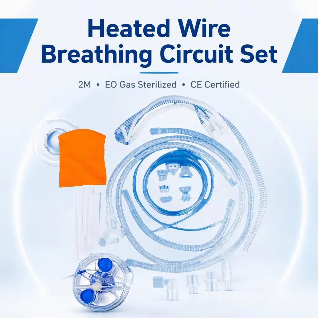 Heated Wire Breathing Circuit Set  Bubble EVA 2M EO Gas Good