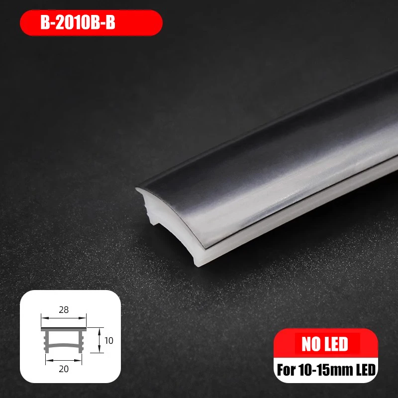 ksdligh LED Neon Rope Silicone Channel Black 5