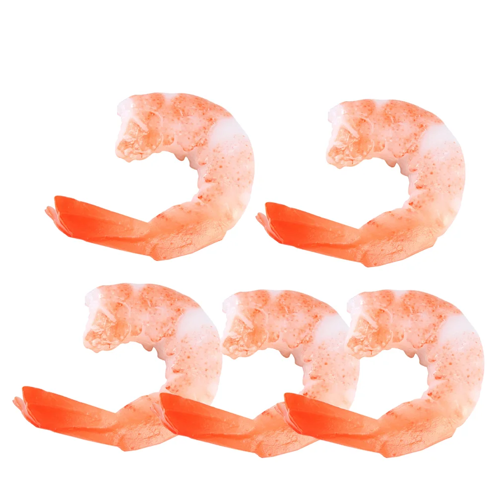 Simulation Seafood Artificial Shrimps Figure Imitation Decoration Model Realistic Fake