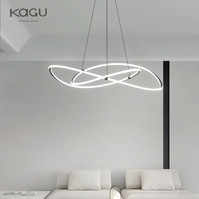 Simple Modern Ceiling Chandelier Adjustable Indoor Lighting High Brightness for Living Room Dining Room Bedroom Decor Ornament