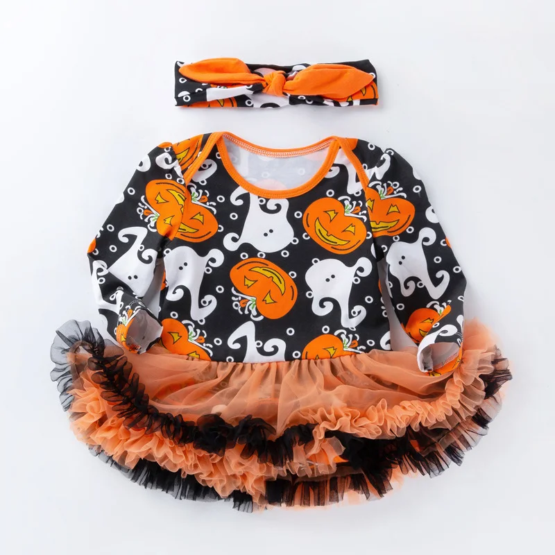 Baby Dress Halloween Baby Dress Autumn Winter Long Sleeve Dress 2 Years Old Girl Clothing Halloween Party Dress