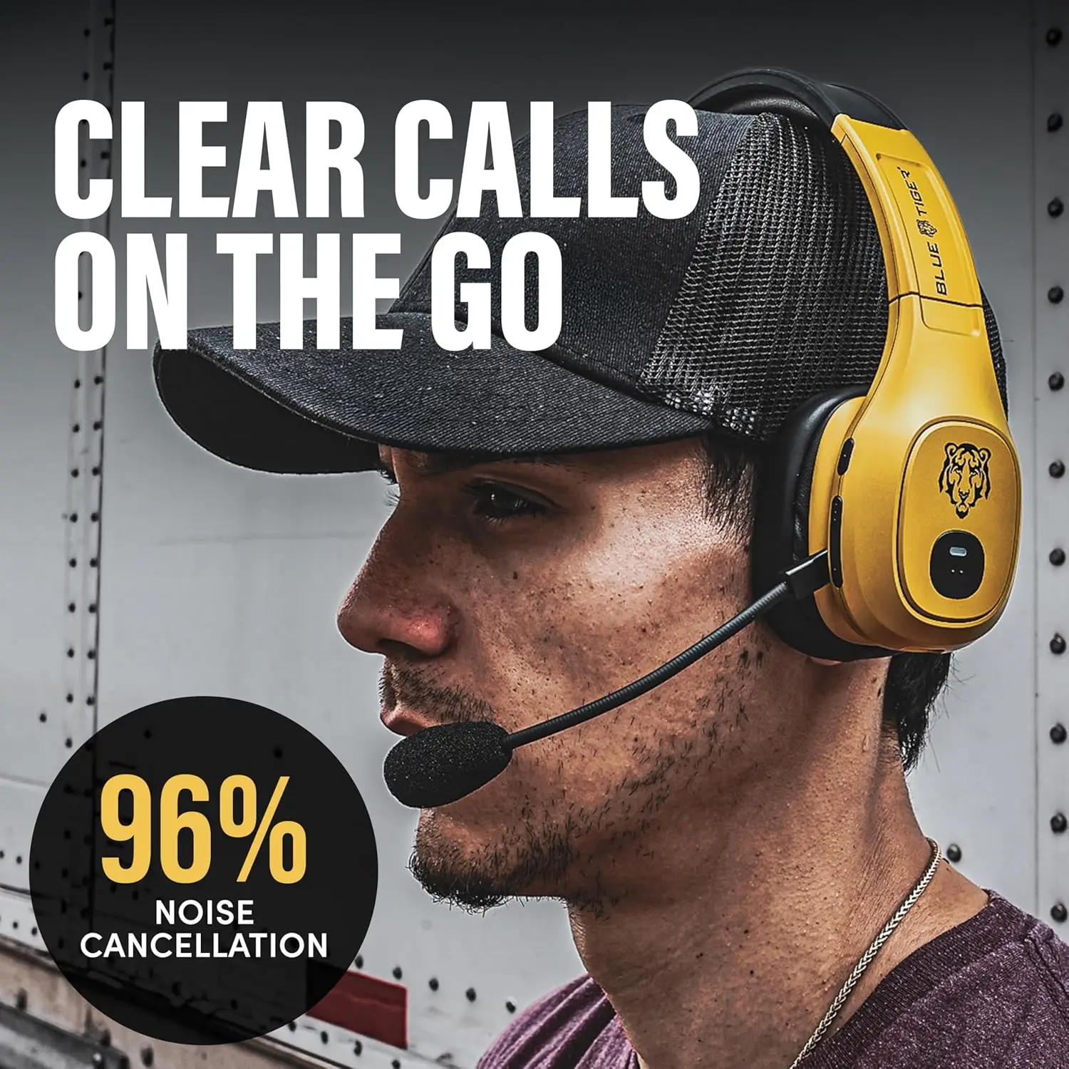 Premium Trucker Bluetooth Headset with Mic, 30H Talk Time, USB-C, Noise Canceling - view 6