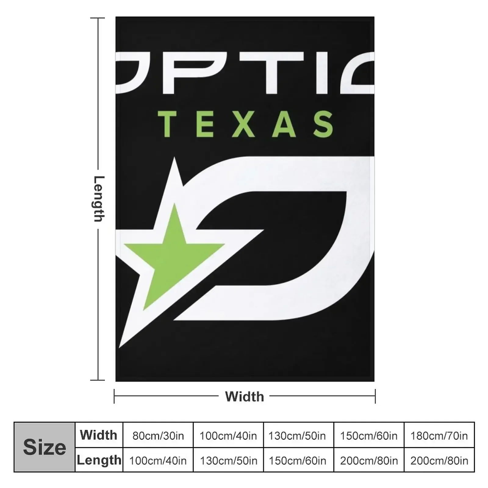 Optic Texas Merch OpticTexas Logo Throw Blanket Nap For Sofa Thin Shaggy Thin Giant Sofa Retros Blankets