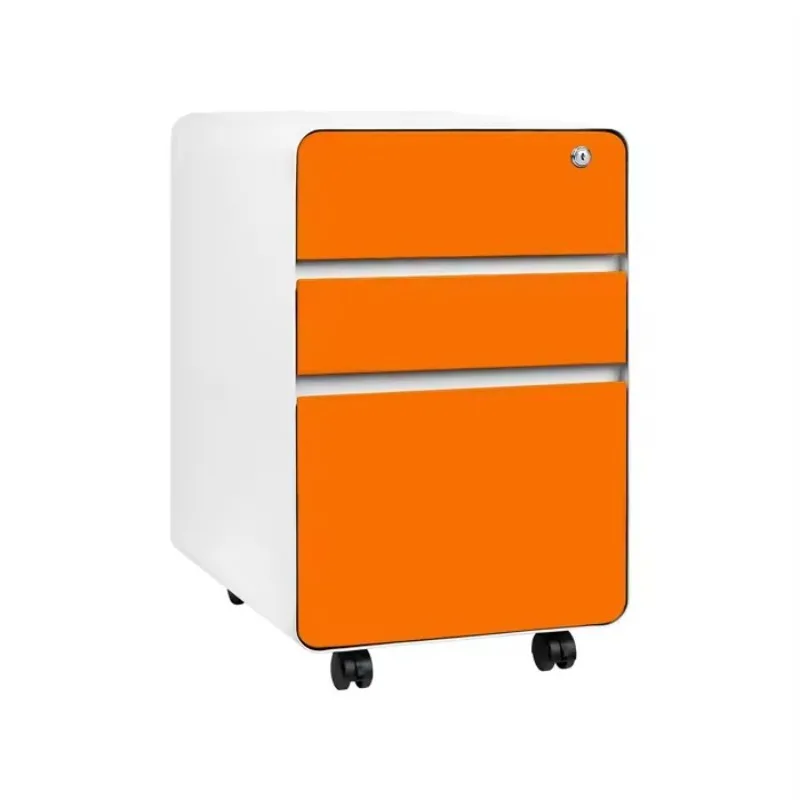 Mobile filing cabinet documents storage mobile 3 drawer file cabinet