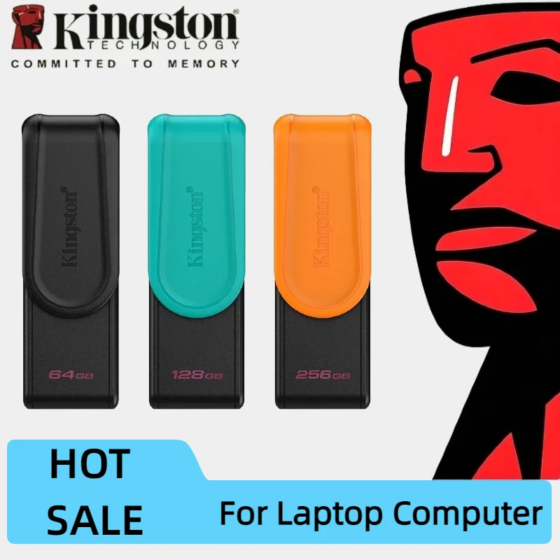 Kingston Data Traveler Exodia S USB Flash Drive 64GB 128GB 256GB USB 3.2 Gen1 Pen Drive Black DTXS Flash Drive for Computer