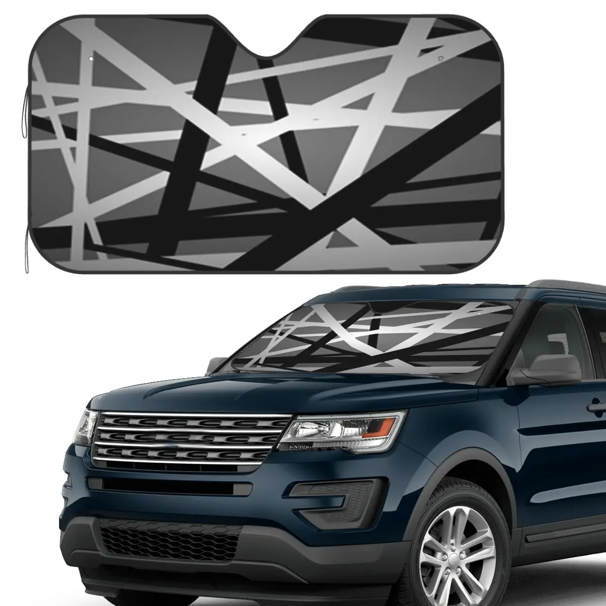 

Light Van Halen Grey Sunshade Windscreen Car Front Windshield Window Sun Visor Accessories Covers