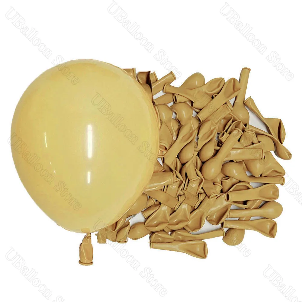 10/30/50 Stuks Boho Bruine Ballonnen Wit Zand Huid Naakt Donkere Koffie Bruin Latex Ballonnen voor Neutrale Baby Douche Verjaardag Decor