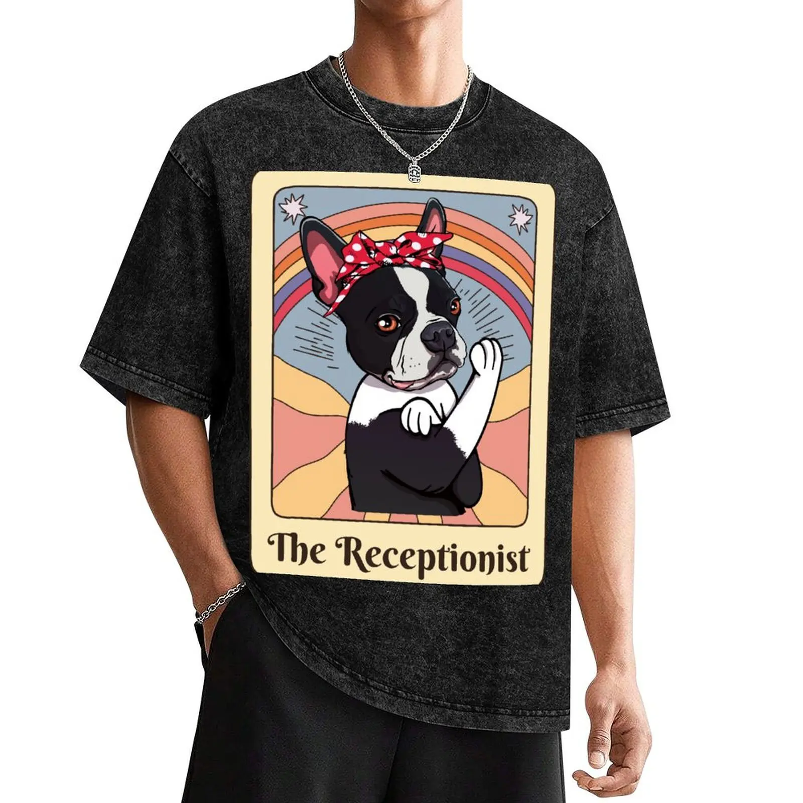 Vet Receptionist Appreciation Veterinary Receptionist Dog Tarot T-Shirt blanks football t shirt t shirts for men