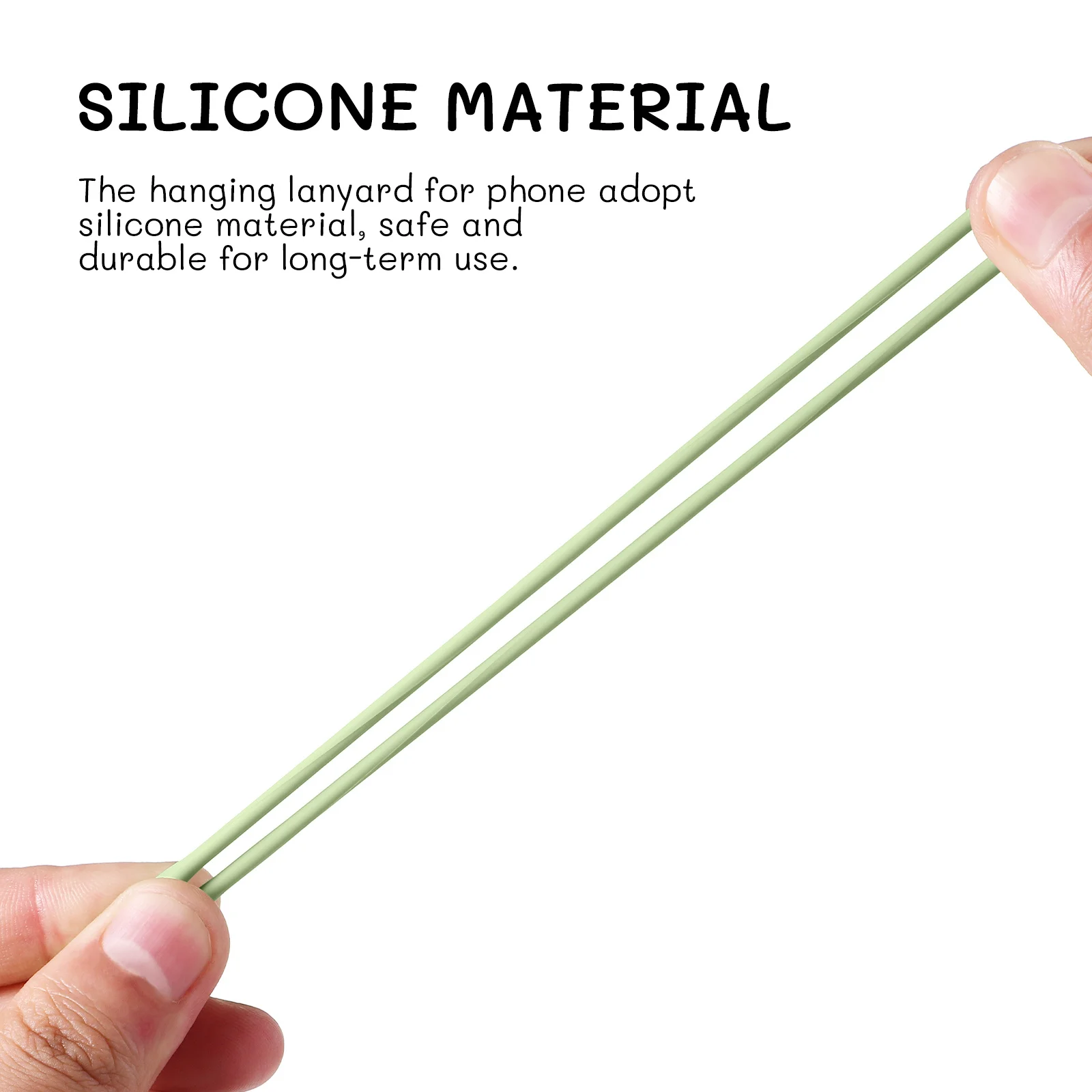 3pcs Lanyards Silicone Wrist Strap For Mobile Phone Camera Anti-Lost Hand Strap Durable Key Lanyard Wrist Lanyard For Phone