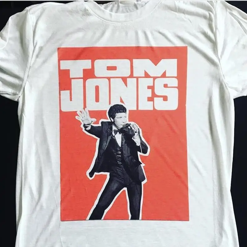 Tom Jones T-shirt, Welsh singing legend; Wales, UK. Great Voice. Retro, Cool T
