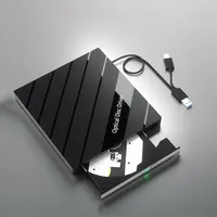 USB 3.0 Type C External Blu-ray Optical Drive CD/DVD/BD -/+RW Player with SD/TF Card Ports Blu Ray Burner Reader For PC Laptop