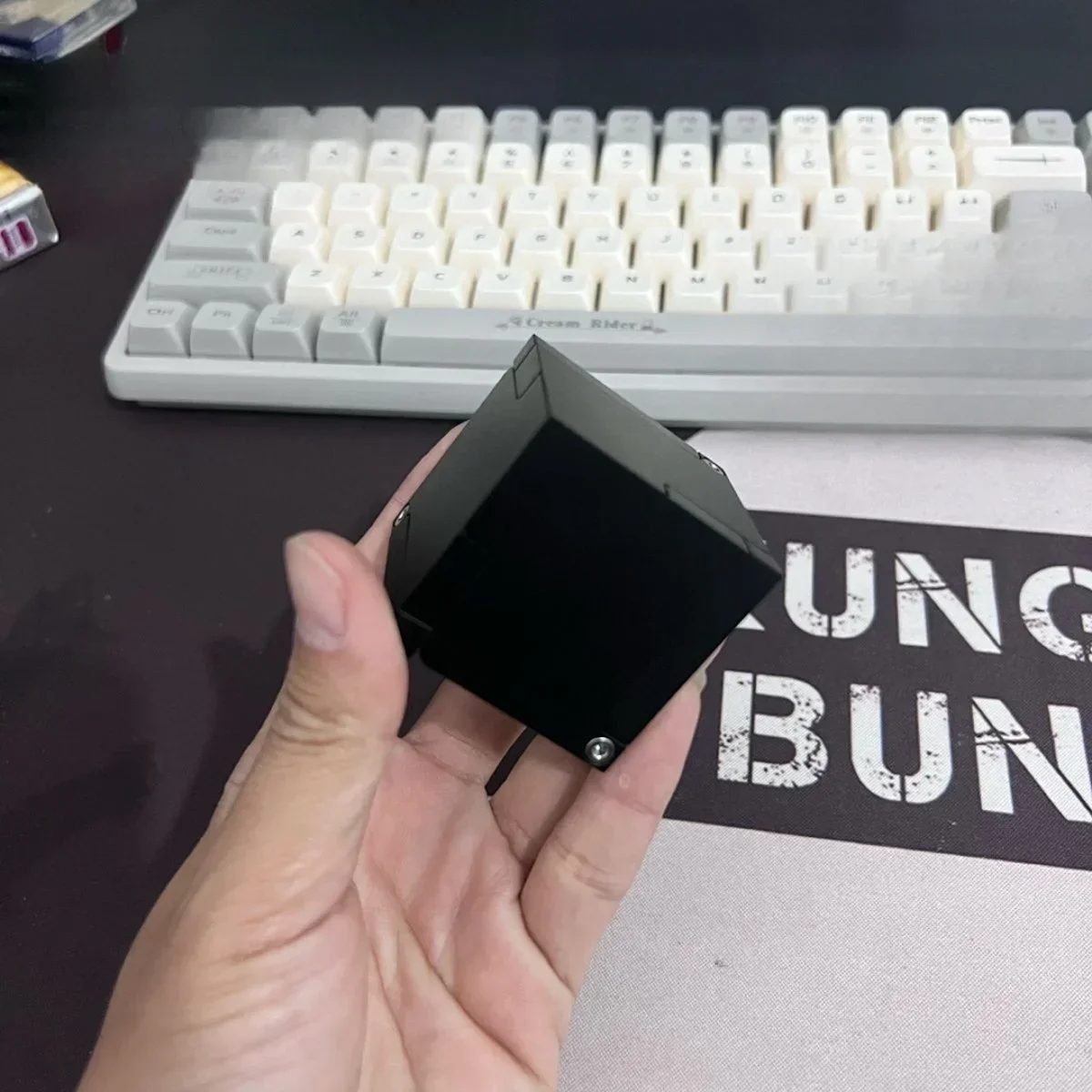 1PC segreto creativo cubo di Rubik proposta anello regalo scatola di immagazzinaggio ruotabile strumento