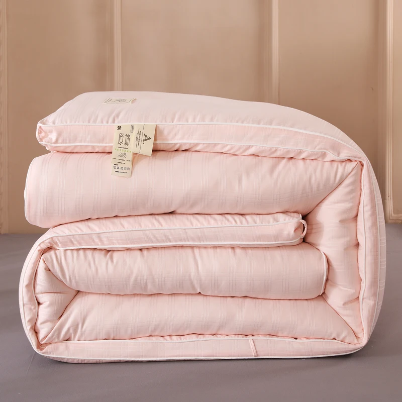 2025 new jacquard soybean fiber quilt thickened to keep warm winter quilt spring and autumn quilt core dormitory home