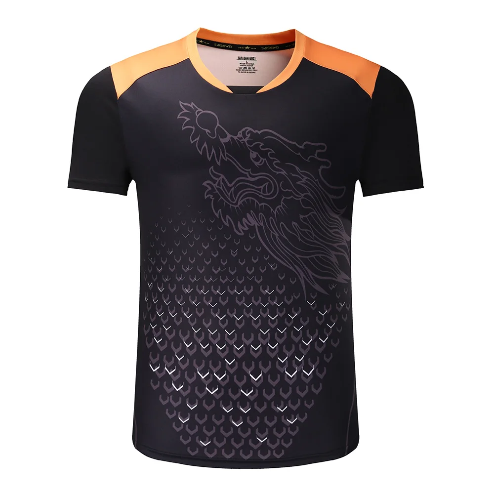 New CHINA Dragon table tennis shirts Men , ping pong shirts , Chinese table tennis jerseys, table tennis clothes sport Shirts