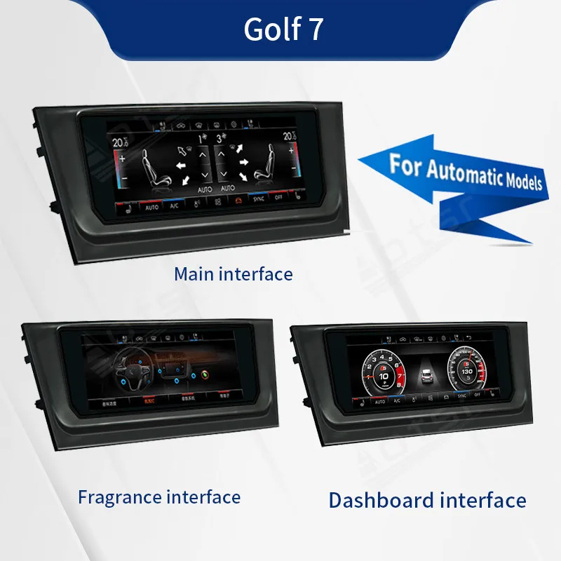 For Volkswagen VW  Passat Golf 7 Exploration Air Conditioning Climate Board Voice Control LCD Touch climate Control Screen