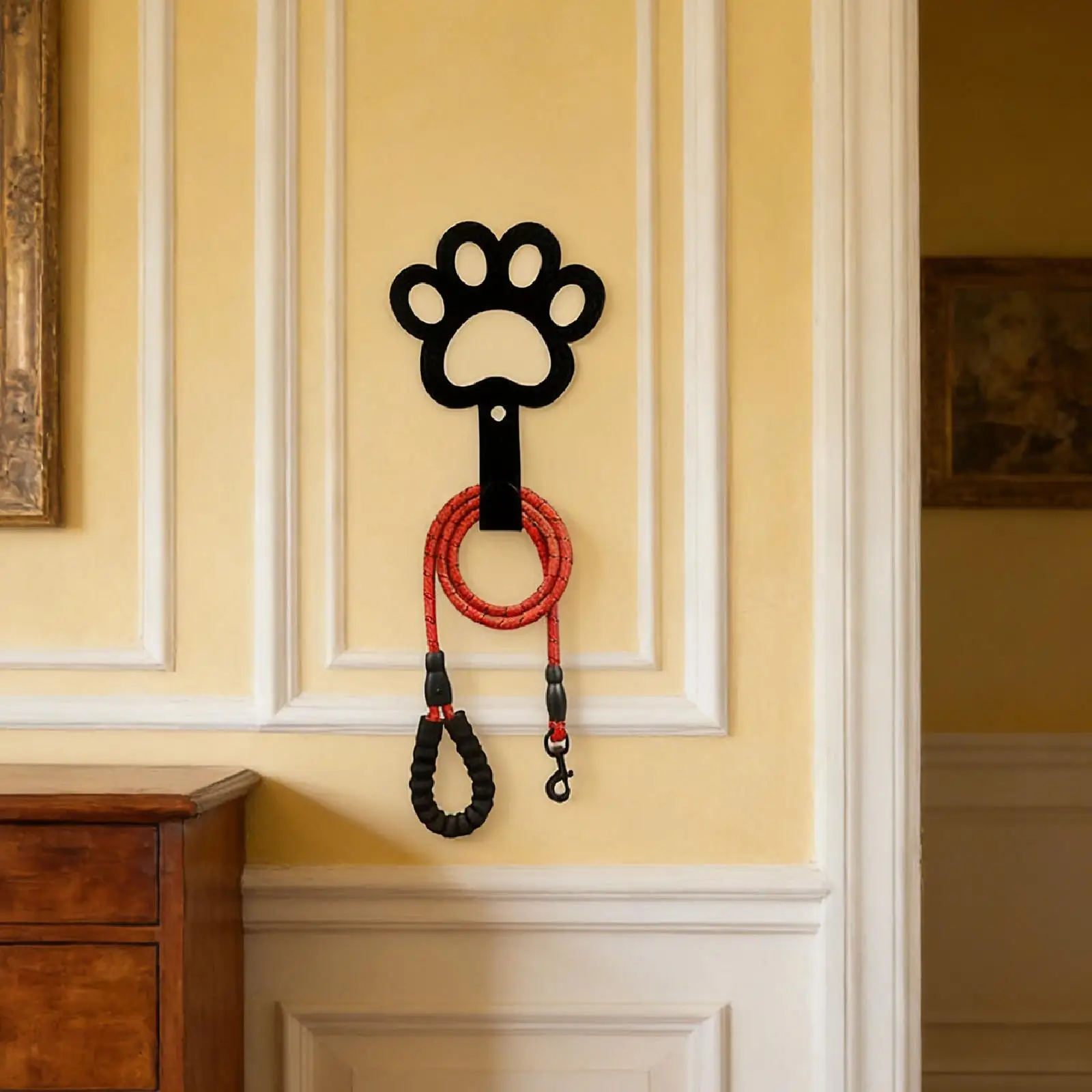 Gancho para correa de perro – Soporte de pared con forma de pata - imagen 4