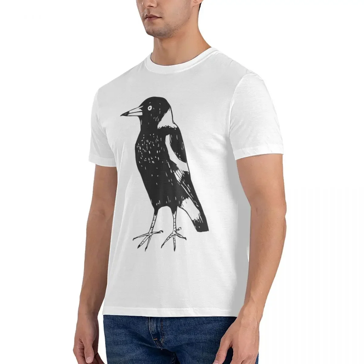 100% Cotton Max The Magpie - Raising Funds For BirdLife Australia T-shirt Men Oversized T Shirt Men O-Neck Summer Shirts Tops