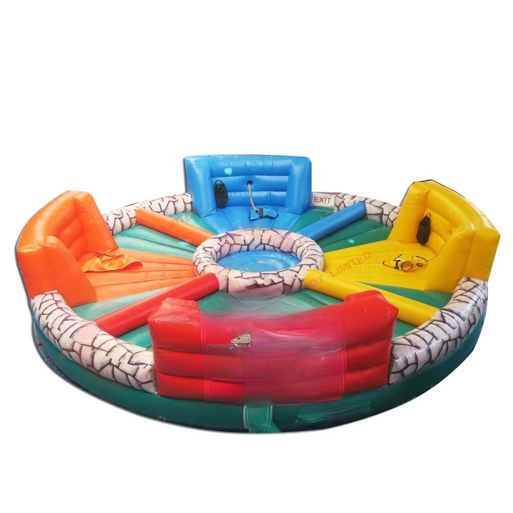 Inflatable trampoline fun team building and adult carnival toys
