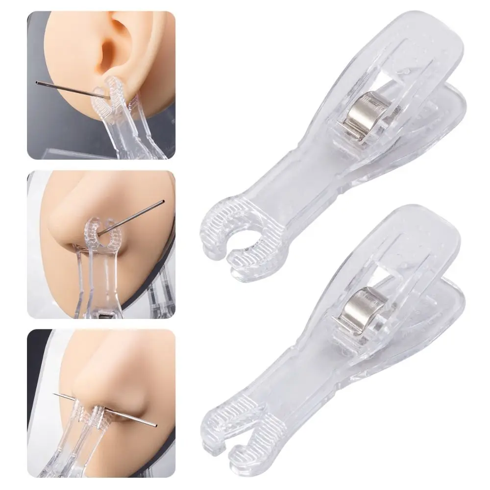 Puncture Tool Close Ring Needle Pipe Disposable Professional Tool Triangle Forceps Acrylic Piercing Clamp