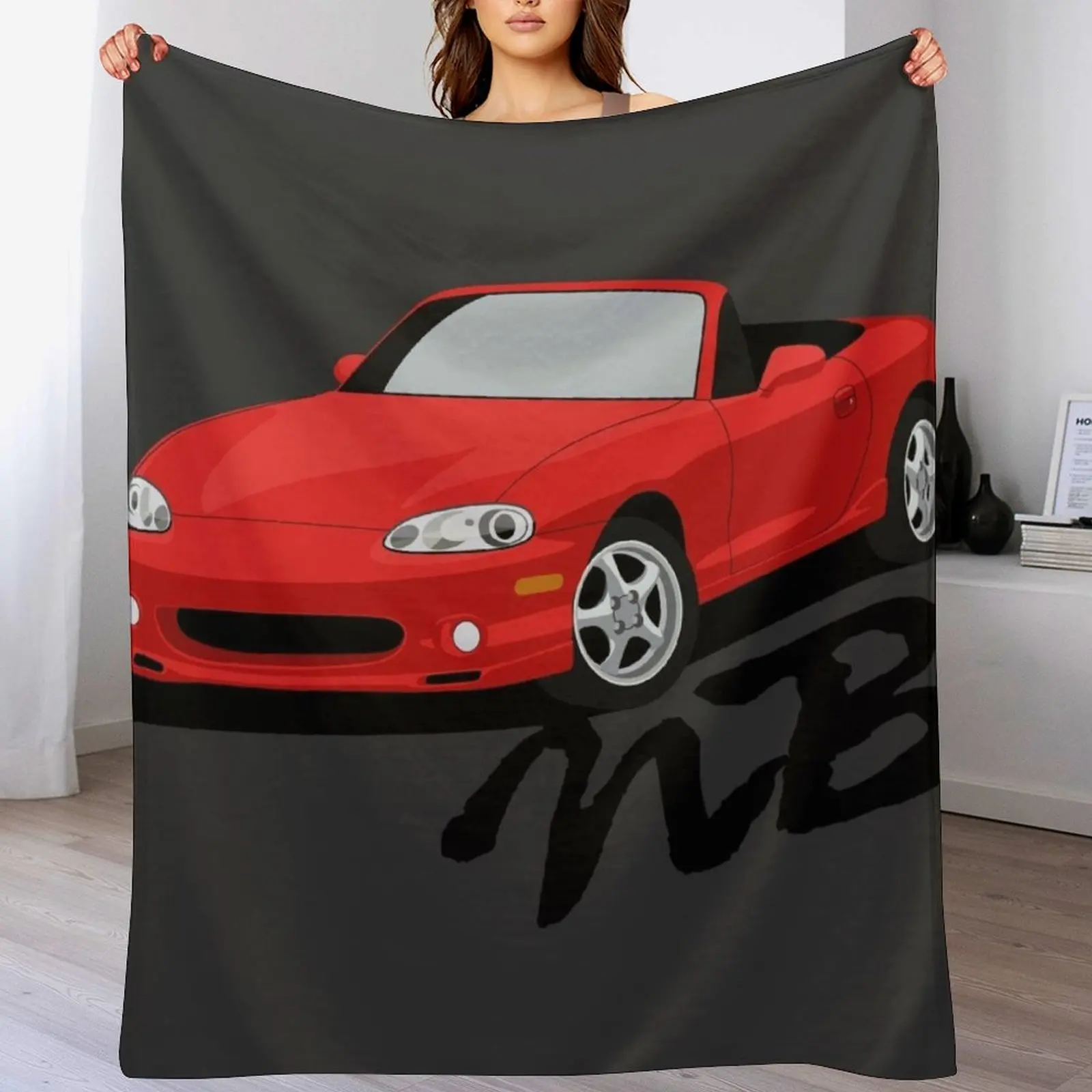 Miata NB Throw Blanket cosplay anime bed plaid Blankets