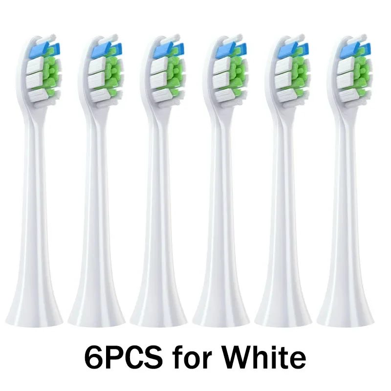 6PCS Replacement Toothbrush Head for Philips H X 3/6/8/9 Series Universal Sonic Electric Toothbrush