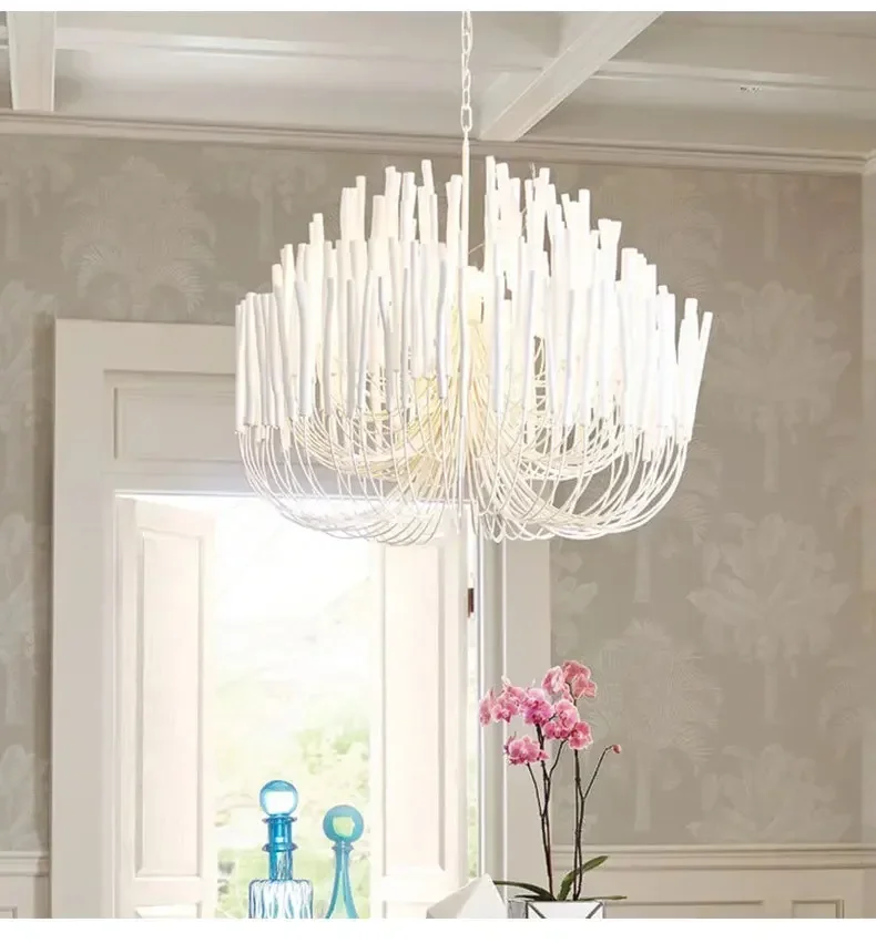 Wooden Candlestick Chandelier Black Tilda Wood Hanging Chandeliers For Dining Room Kitchen Restaurants Bedroom Living Room