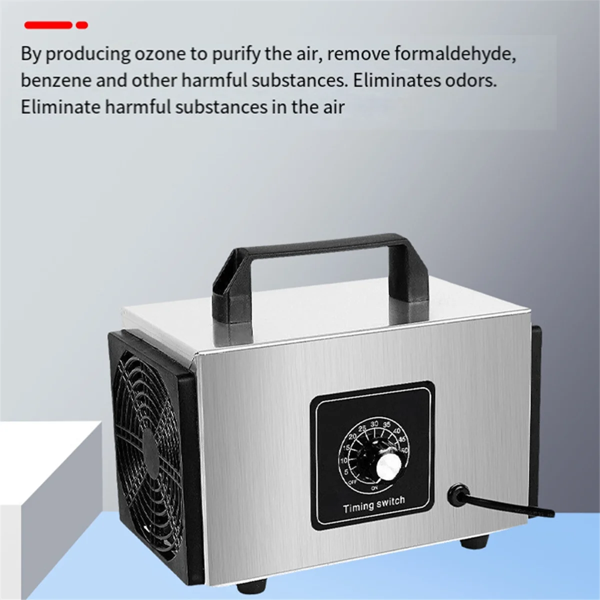 Generador de ozono caliente, generador de ozono comercial, máquina de ozono, eliminador de olores de 60 g/H, 220V, enchufe europeo