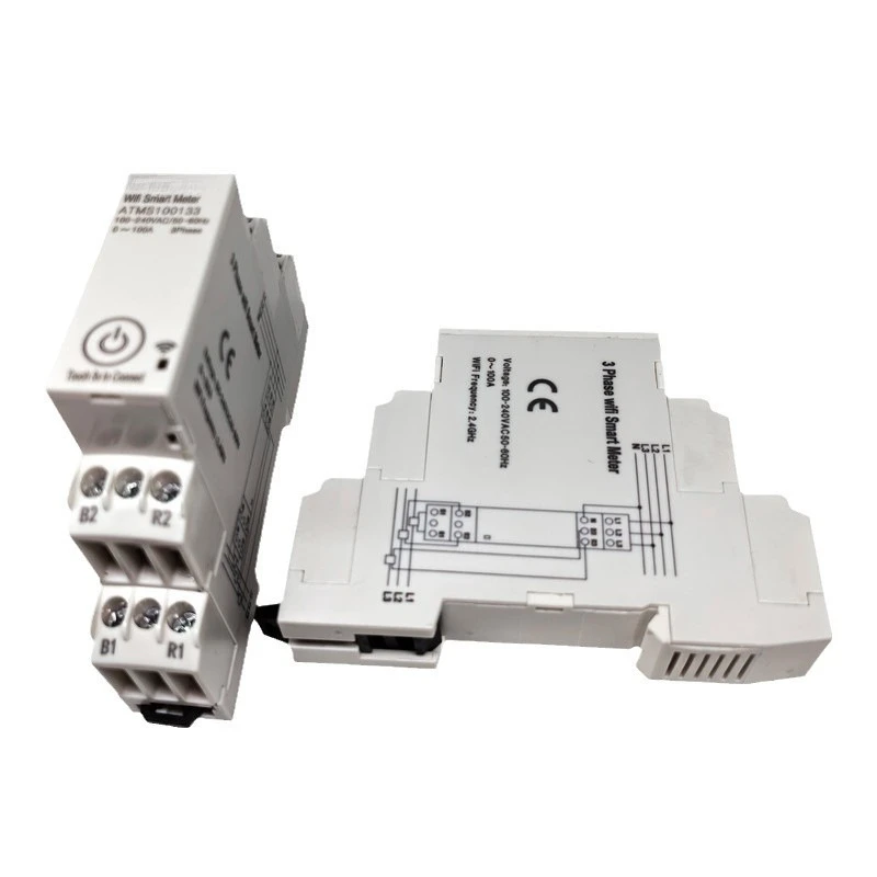 Rail meter, smart WiFi three-phase electric energy meter, mobile app, household use, multi-functional
