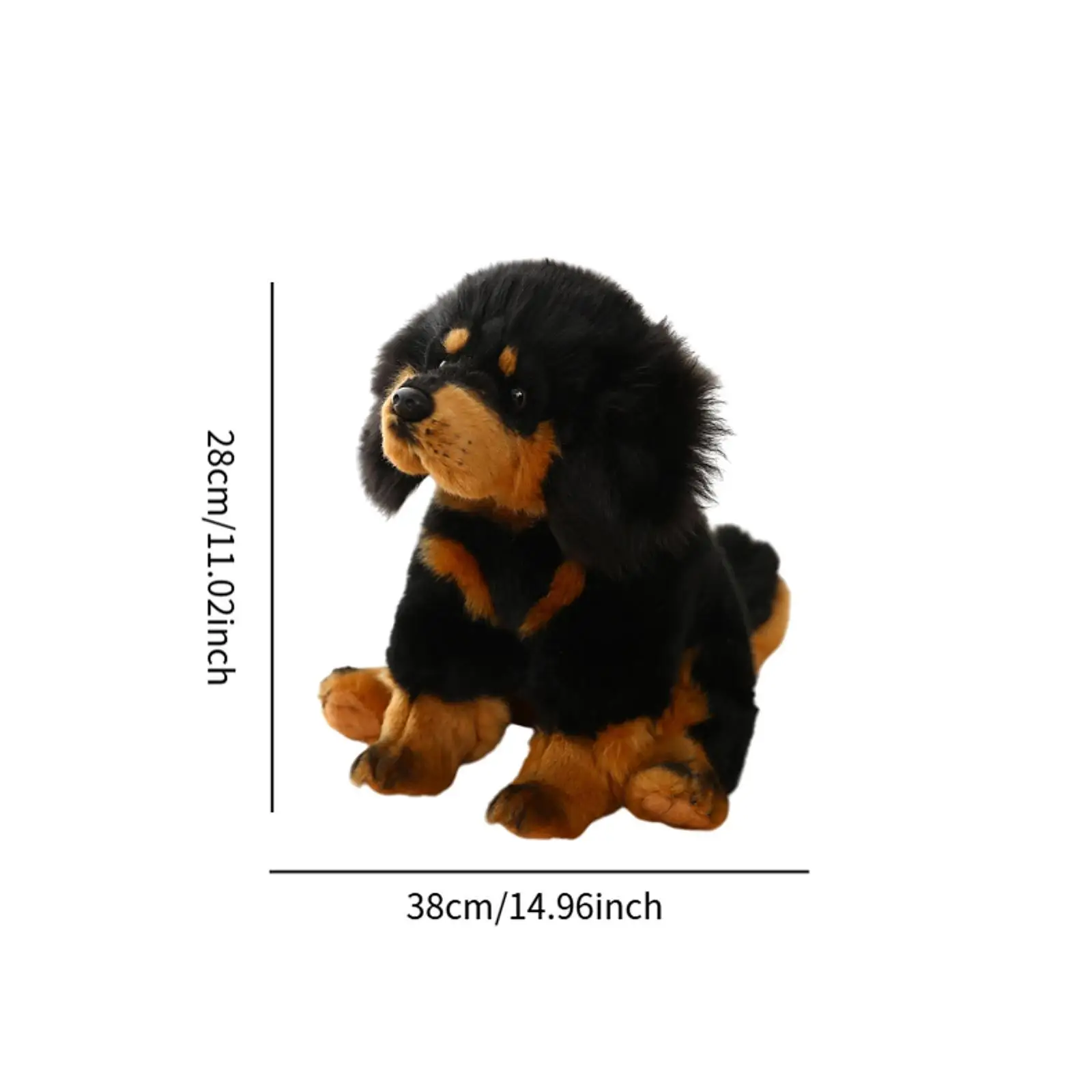 Dog Plush Toy Stuffed Animals Kids Toy Creative Cartoon Realistic Decoration